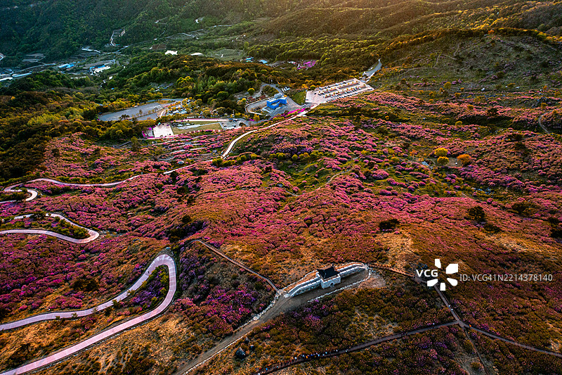 黄马山的日落图片素材