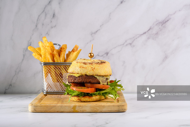 汉堡和薯条图片素材