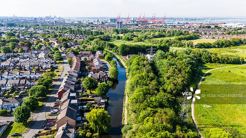 利兹利物浦运河靠近利物浦图片素材