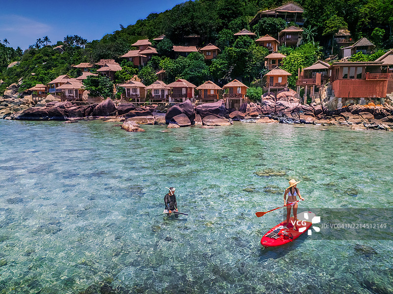 夏季潜水练习图片素材