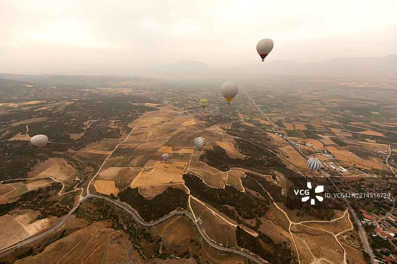 帕穆卡莱的热气球图片素材