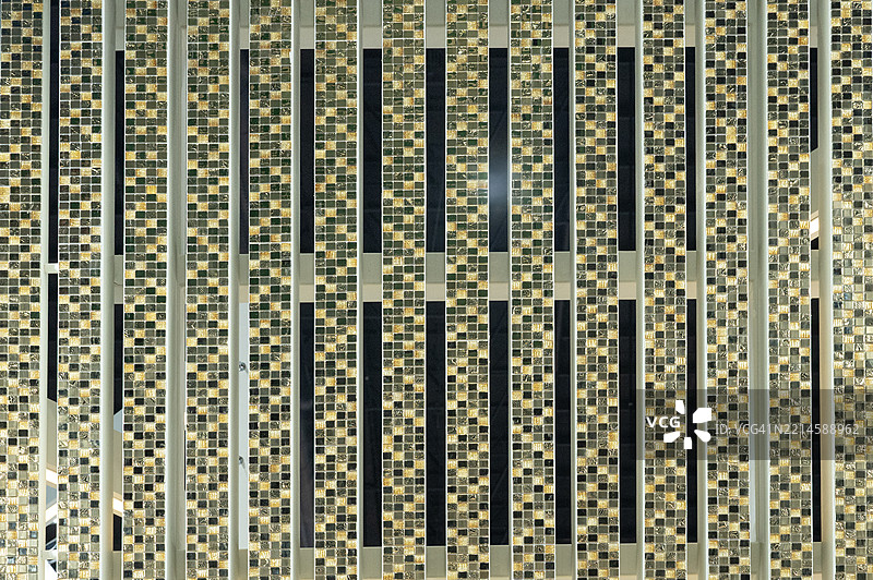 带有方块和条纹图案的墙壁图片素材