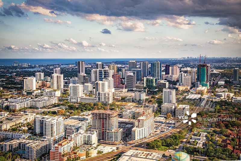 劳德代尔堡天际线图片素材