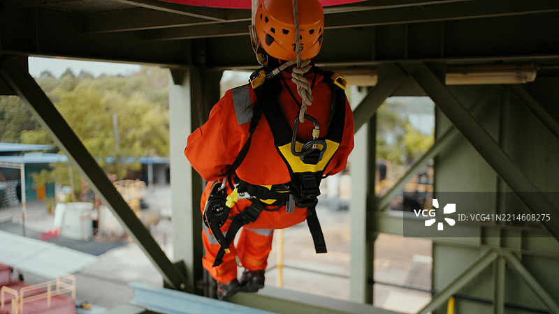绳索进入和救援培训，图片素材