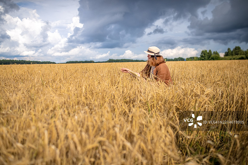 用于监测田间小麦生长的创新工具图片素材