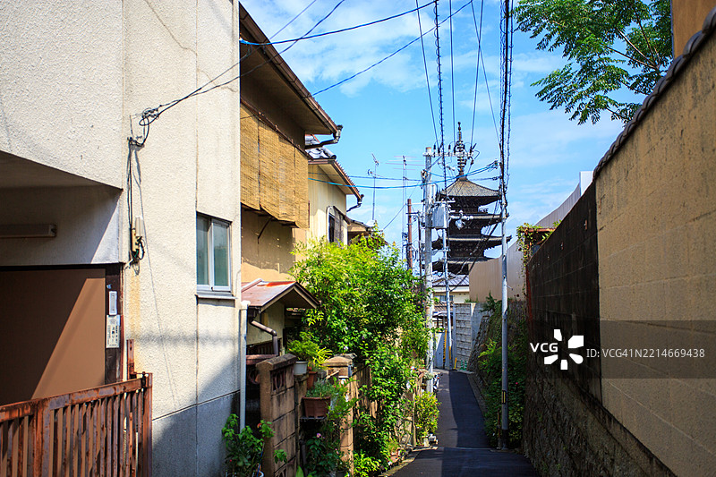 八月的京都氛围图片素材