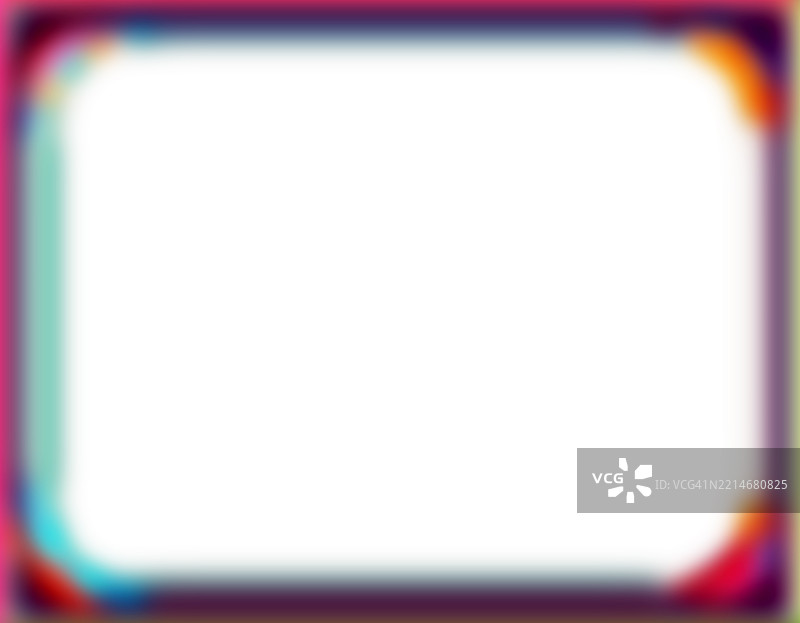 模糊的彩色边框，背景为白色。4:3格式。法国巴黎。图片素材