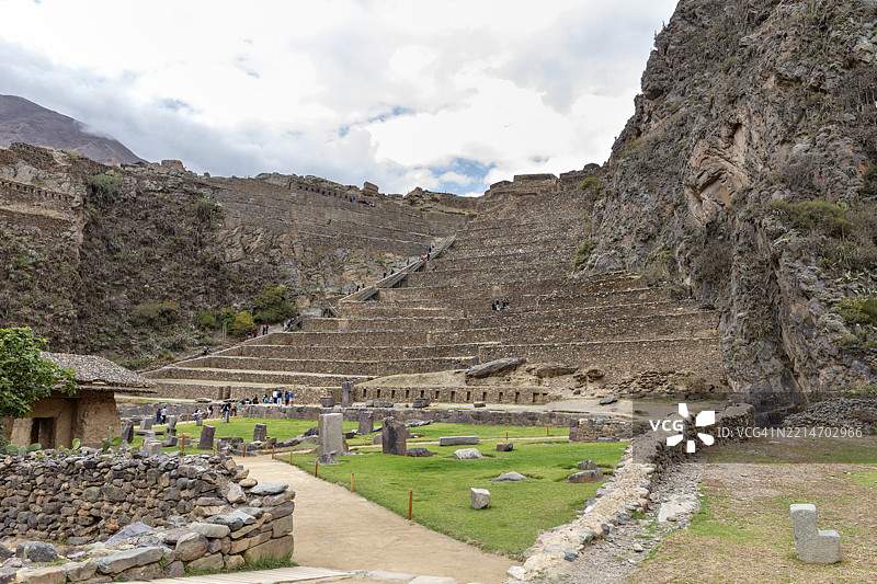 帕卡里坦普金字塔，石阶，奥扬泰坦博，圣谷，秘鲁，南美洲图片素材