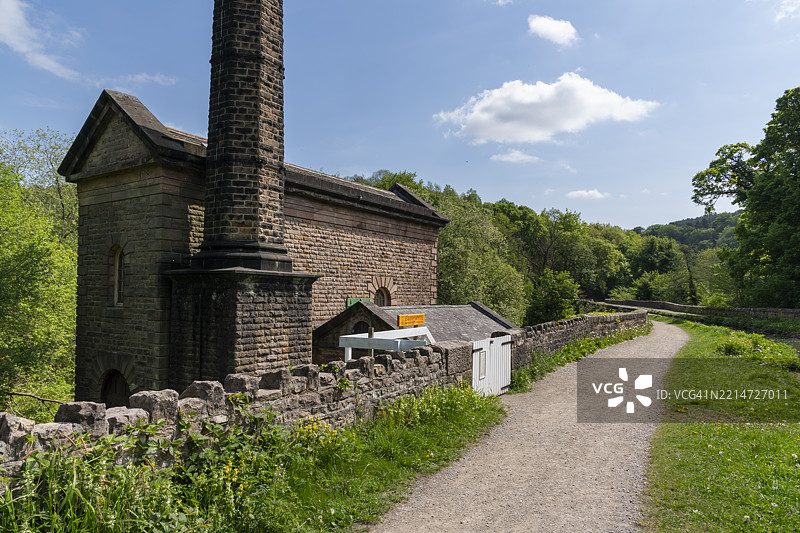 利伍德泵房，克朗福德运河，德比郡，英格兰图片素材