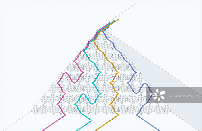 楼梯上的箭头图片素材