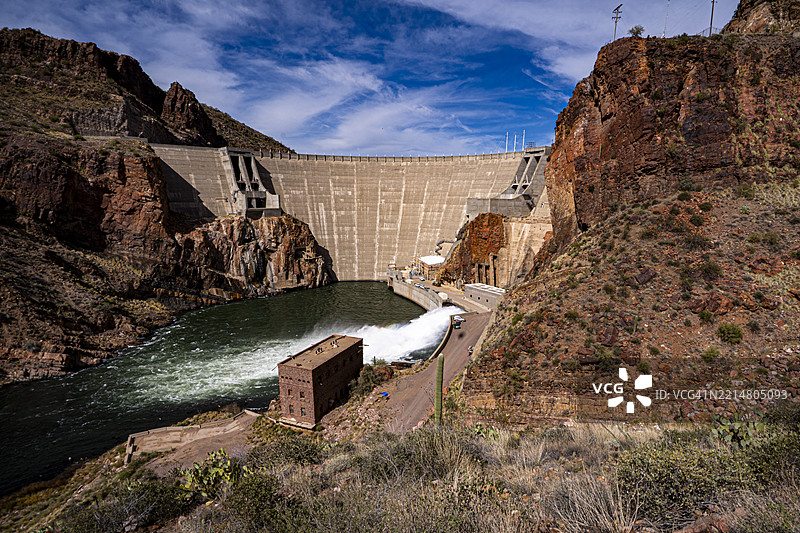 罗斯福水坝位于盐河上图片素材