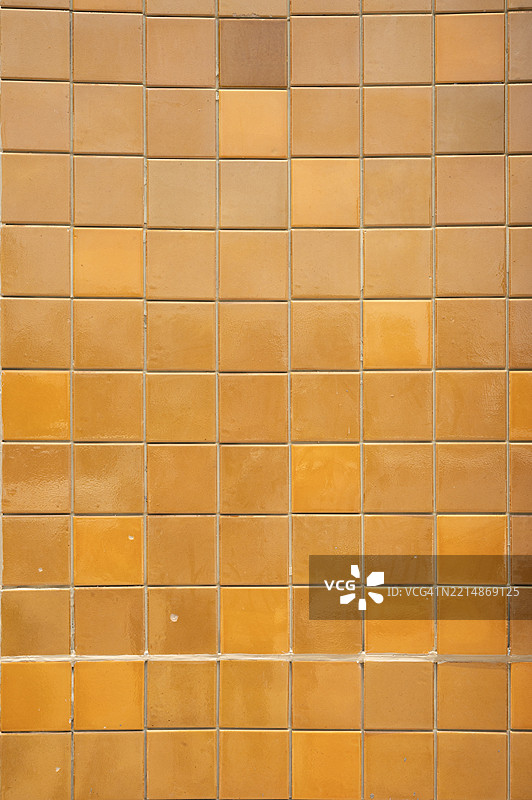 橙色瓷砖墙图片素材
