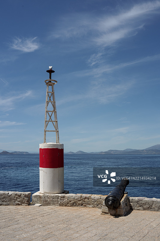 海德拉堡垒的风景与大炮图片素材