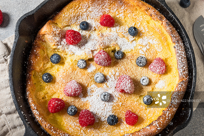 高角度视图的桌子上的甜点，美国，USA图片素材