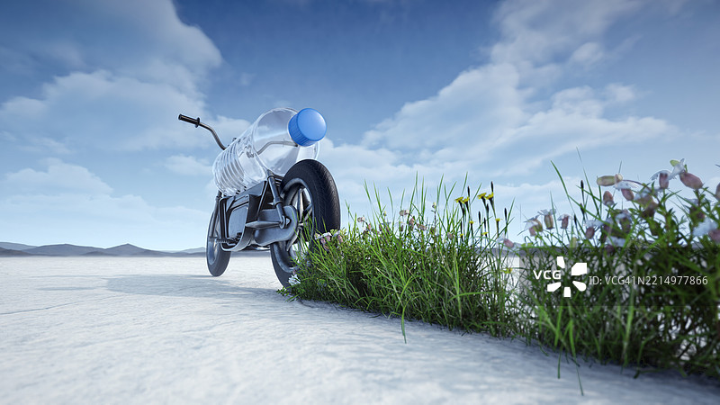 塑料废物回收图片素材