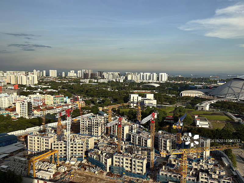 住宅开发施工现场图片素材