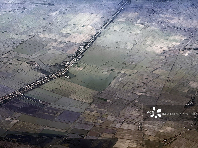 印度尼西亚爪哇岛的马赛克拼贴海岸平原图片素材