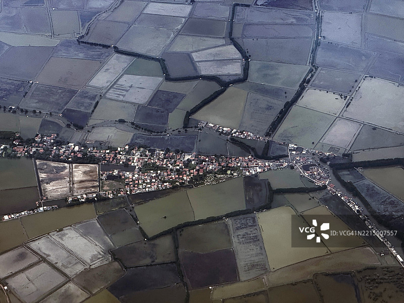 印度尼西亚爪哇的马赛克拼贴海岸平原图片素材