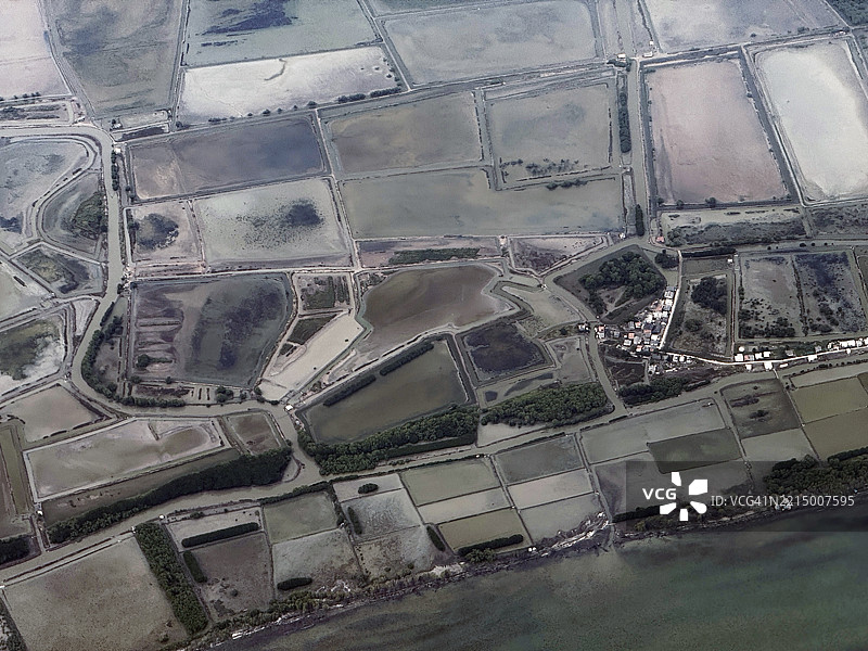 印度尼西亚爪哇的马赛克拼贴海岸平原图片素材