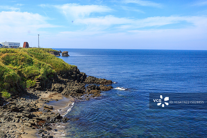 北海道野寒布岬的风景图片素材
