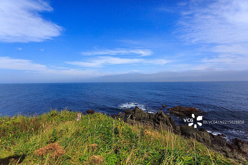 北海道野寒布岬的风景图片素材