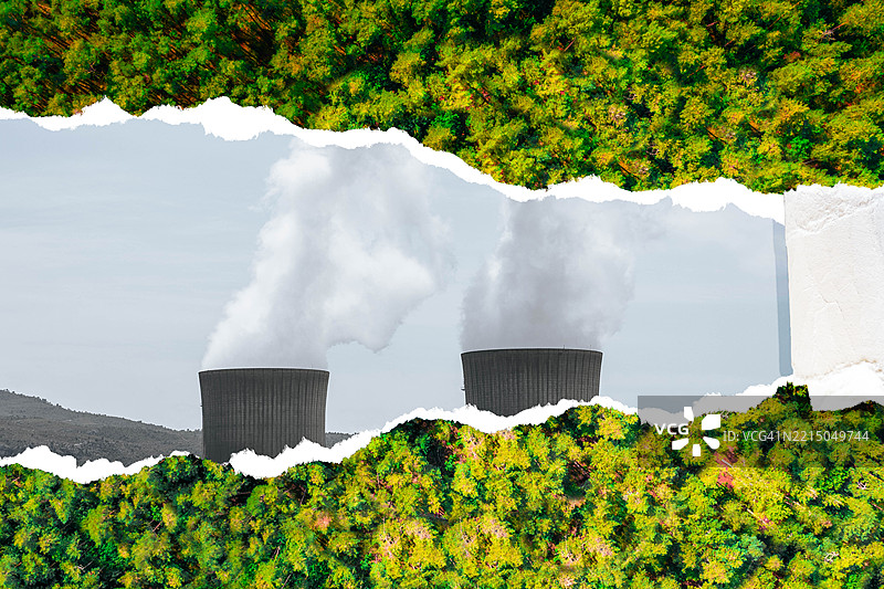 企业通过虚假的绿色形象掩盖污染的绿色洗涤行为图片素材