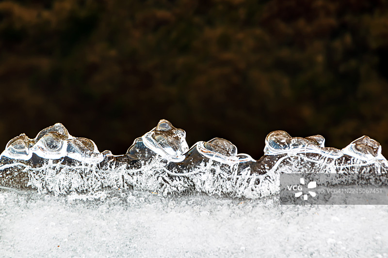 冰层特写图片素材