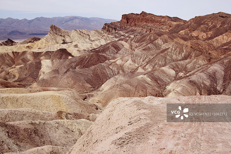 死亡谷国家公园的崎岖地形，死亡谷，美国，USA图片素材