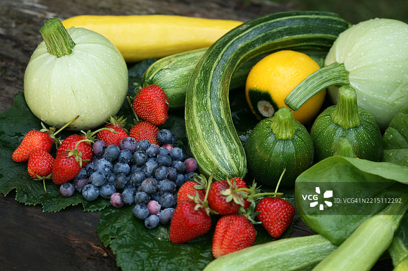 桌子上的水果特写，美国，USA图片素材