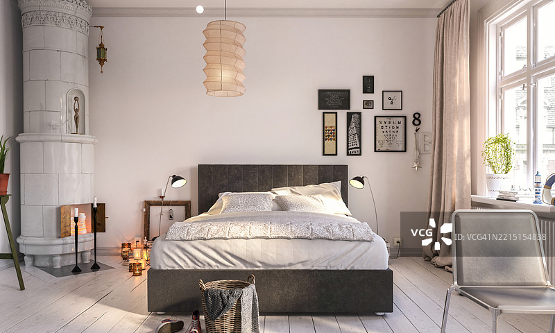 舒适的小卧室图片素材