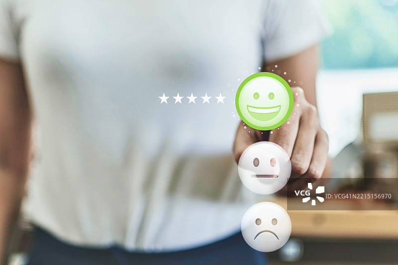 评价、满意度概念、客户体验概念、卓越概念、五星、金星图片素材