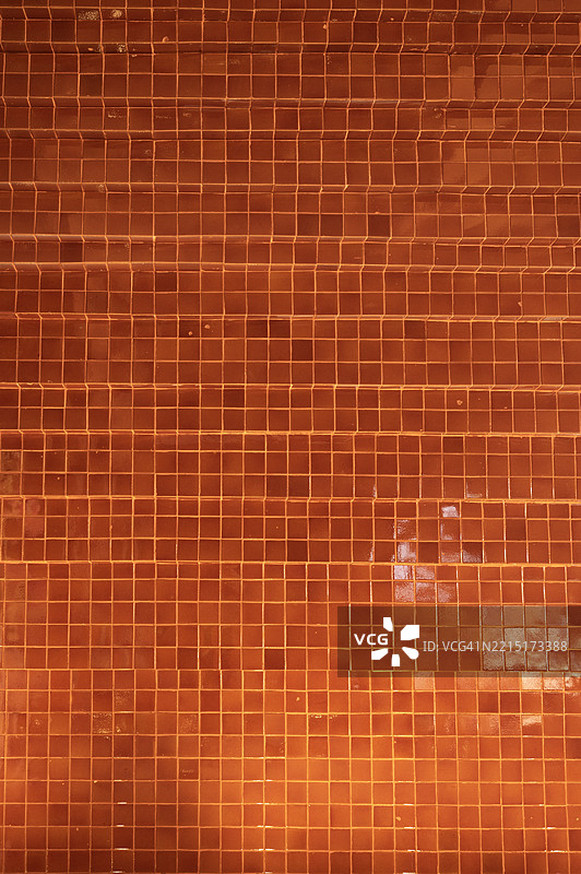 橙色瓷砖墙抽象背景图片素材
