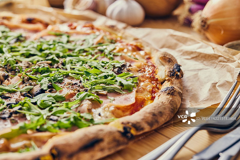 街头美食披萨图片素材