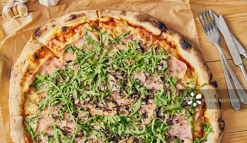 街头美食披萨图片素材