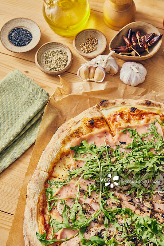 街头美食披萨图片素材