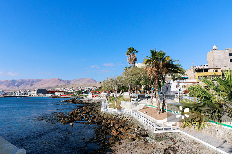 秘鲁伊洛港的马雷孔图片素材