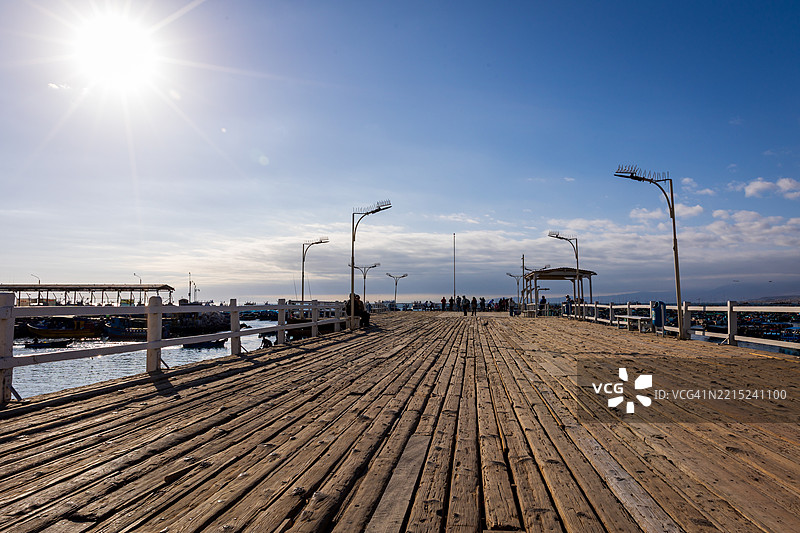 秘鲁伊洛港的主码头图片素材