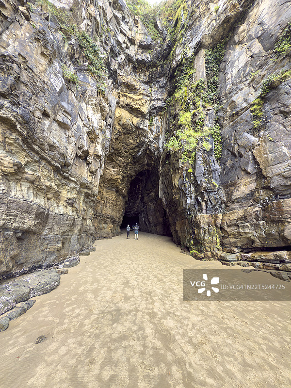 新西兰南岛大教堂洞穴的石头洞穴， 大洋洲图片素材