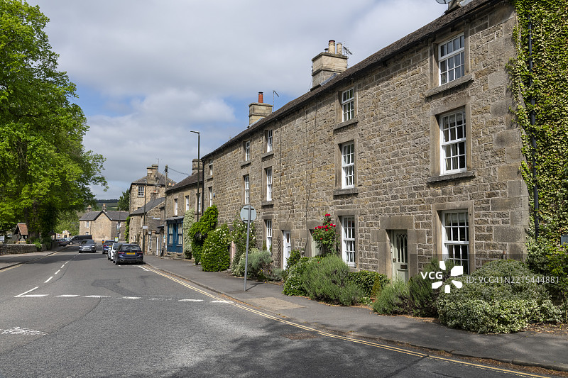 英格兰德比郡皮克区的巴斯洛村图片素材