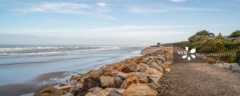 普纳凯基南岛的海滩小径。图片素材
