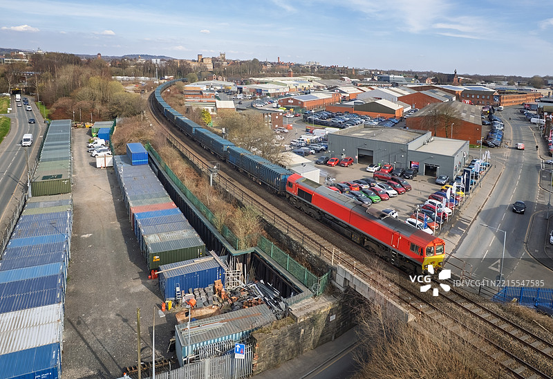 拒绝货运集装箱列车图片素材