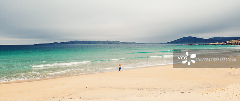 尼斯博斯特海滩，刘易斯和哈里斯，苏格兰图片素材