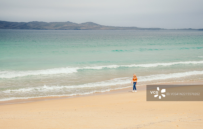 尼斯博斯特海滩，刘易斯和哈里斯，苏格兰图片素材