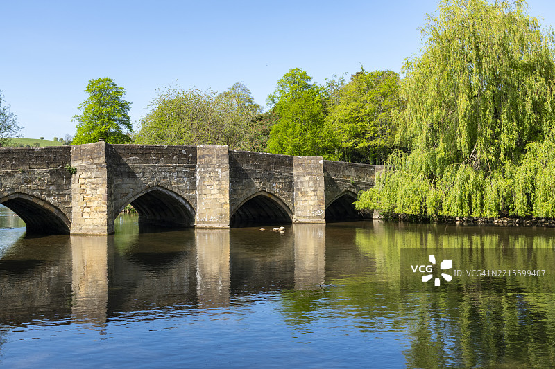 贝克威尔桥，德比郡，英格兰图片素材