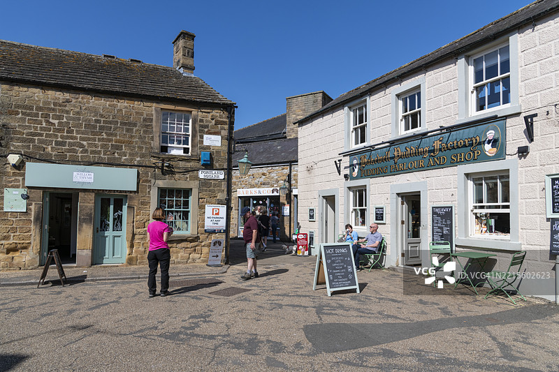 贝克韦尔镇的商店和布丁店图片素材
