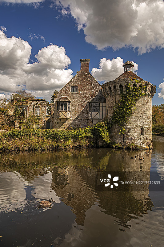 斯科特尼城堡，兰伯赫斯特，肯特，英国图片素材