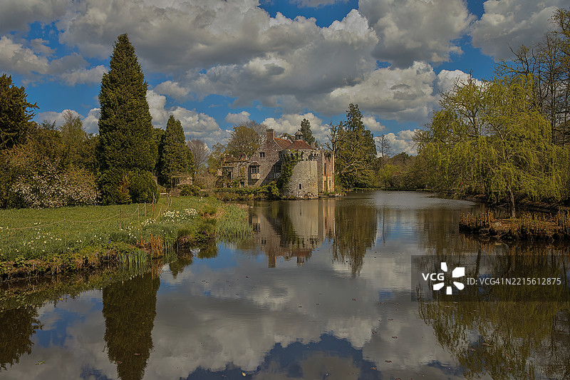 斯科特尼城堡，兰伯赫斯特，肯特，英国图片素材