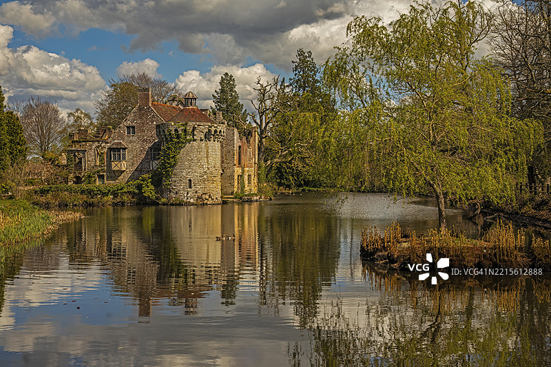 斯科特尼城堡，兰伯赫斯特，肯特，英国图片素材