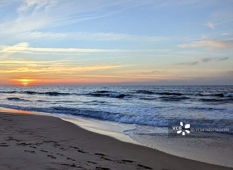 地中海的落日图片素材