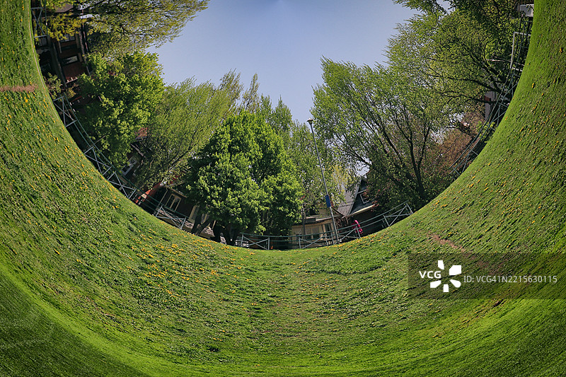 多维度传送门的绿色多伦多图片素材